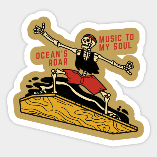 Ocean's Roar Is My Soul Sticker